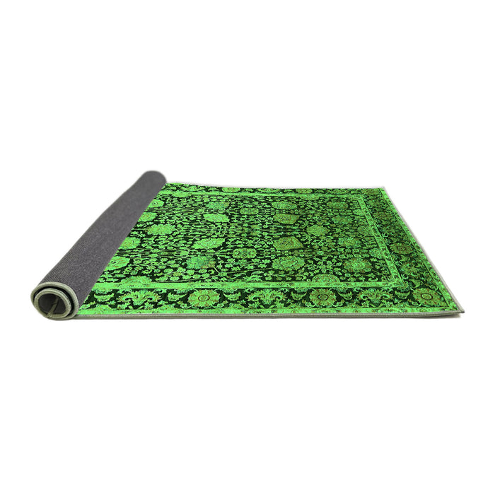 Sideview of Oriental Green Industrial Rug, urb2463grn