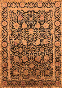 Oriental Orange Industrial Rug, urb2463org