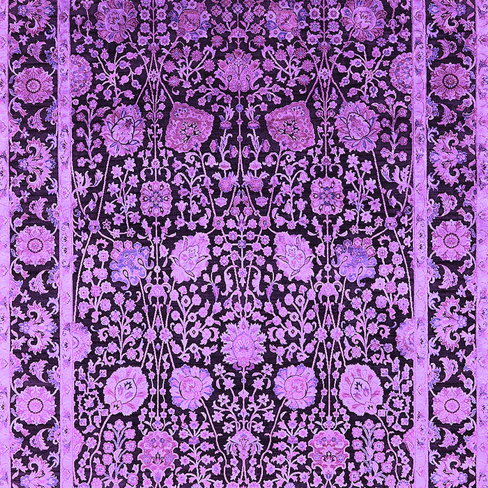 Machine Washable Oriental Purple Industrial Area Rugs, wshurb2463pur