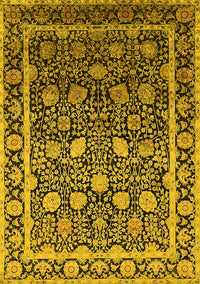 Oriental Yellow Industrial Rug, urb2463yw