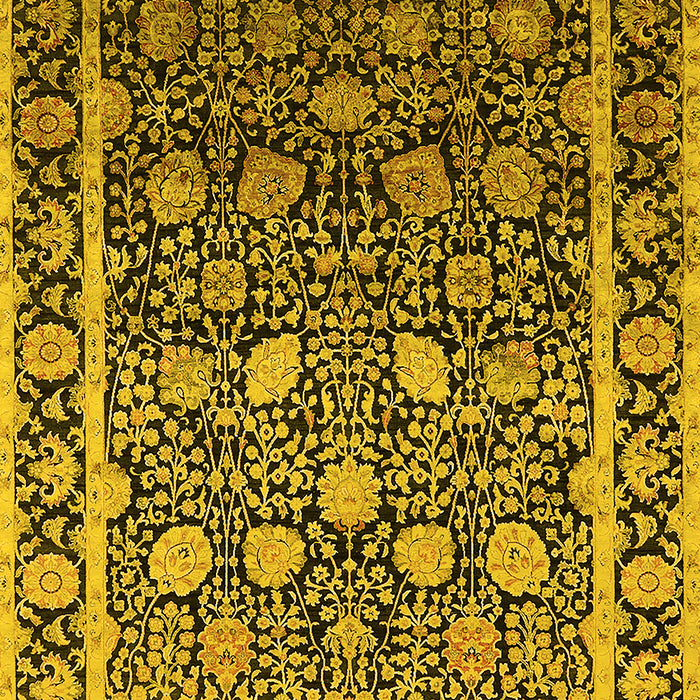 Oriental Yellow Industrial Rug, urb2463yw
