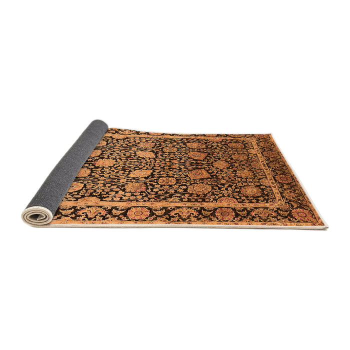 Sideview of Oriental Orange Industrial Rug, urb2463org