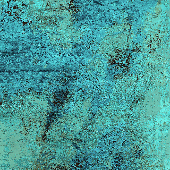 Oriental Turquoise Industrial Rug, urb2464turq