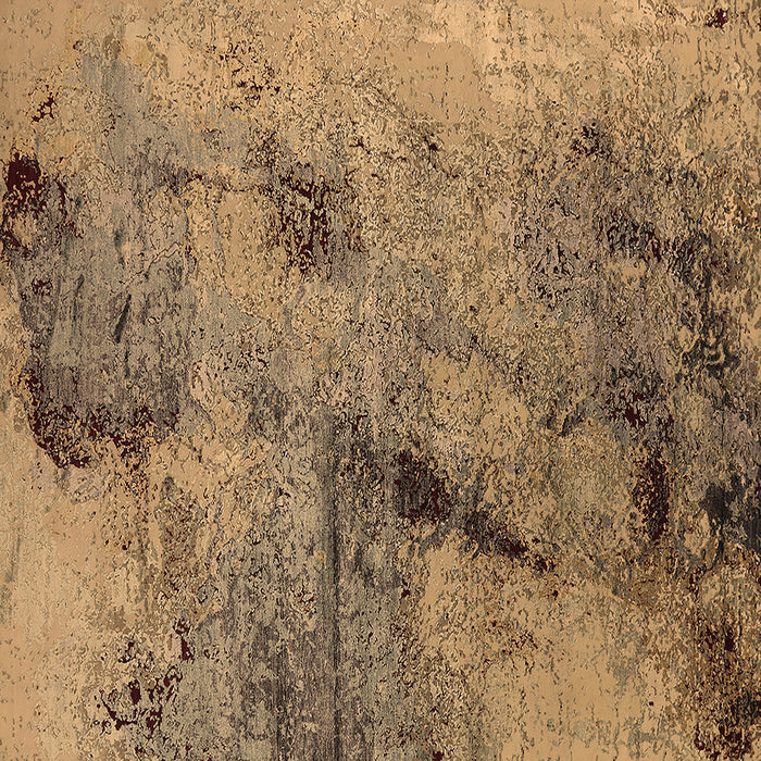 Square Oriental Brown Industrial Rug, urb2464brn