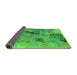 Sideview of Oriental Green Industrial Rug, urb2464grn