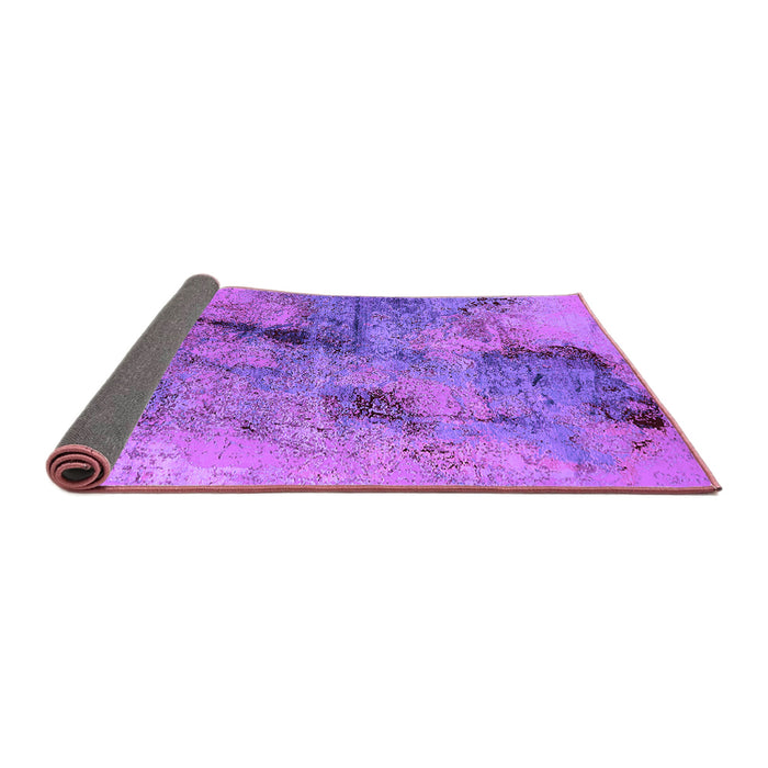 Sideview of Oriental Purple Industrial Rug, urb2464pur