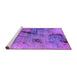 Sideview of Machine Washable Oriental Purple Industrial Area Rugs, wshurb2464pur