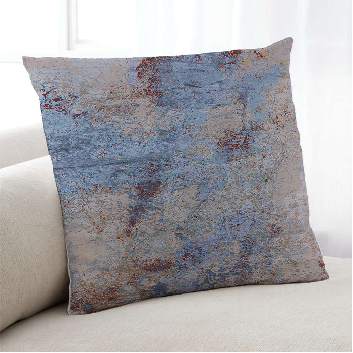Lifestyle Image of Mid-Century Modern Urban Square Carbon Gray Throw Pillow, 18 inch by 18 inch, pwurb2464