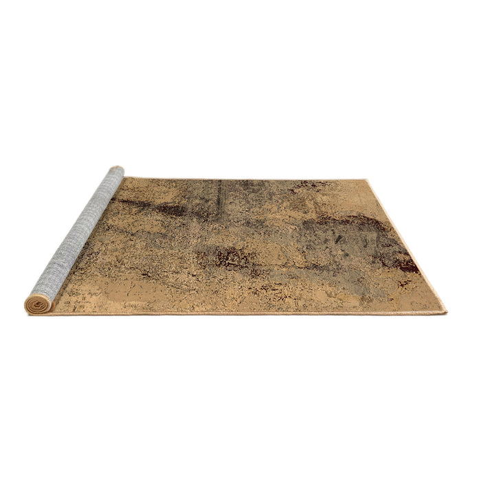 Sideview of Machine Washable Oriental Brown Industrial Rug, wshurb2464brn