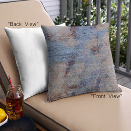Front View of Mid-Century Modern Urban Square Carbon Gray Throw Pillow, 18 inch by 18 inch, pwurb2464