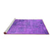 Sideview of Machine Washable Oriental Purple Industrial Area Rugs, wshurb2465pur