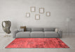 Industrial Red Washable Rugs