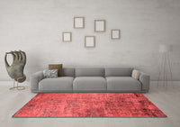 Machine Washable Oriental Red Industrial Rug, wshurb2465red