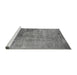 Sideview of Machine Washable Oriental Gray Industrial Rug, wshurb2465gry