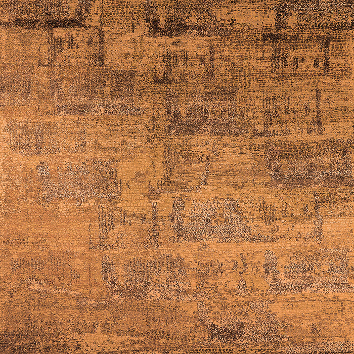 Square Oriental Orange Industrial Rug, urb2465org