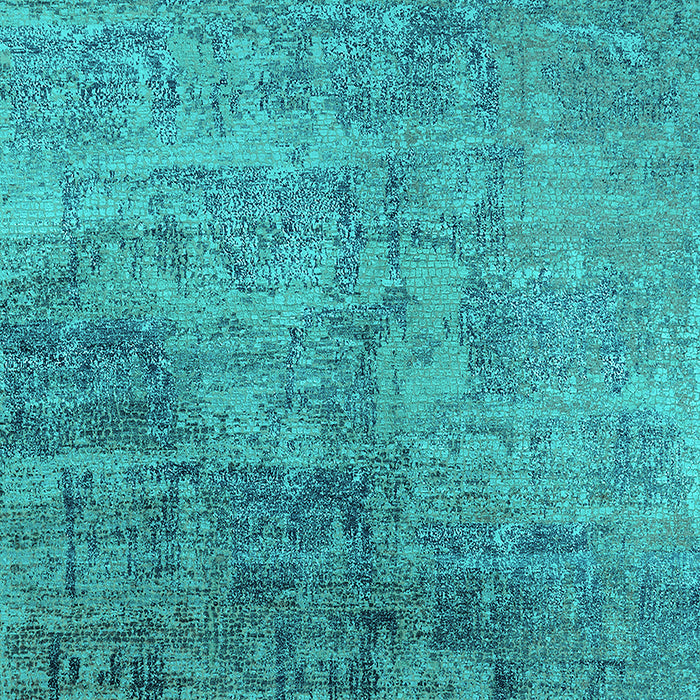 Machine Washable Oriental Turquoise Industrial Area Rugs, wshurb2465turq