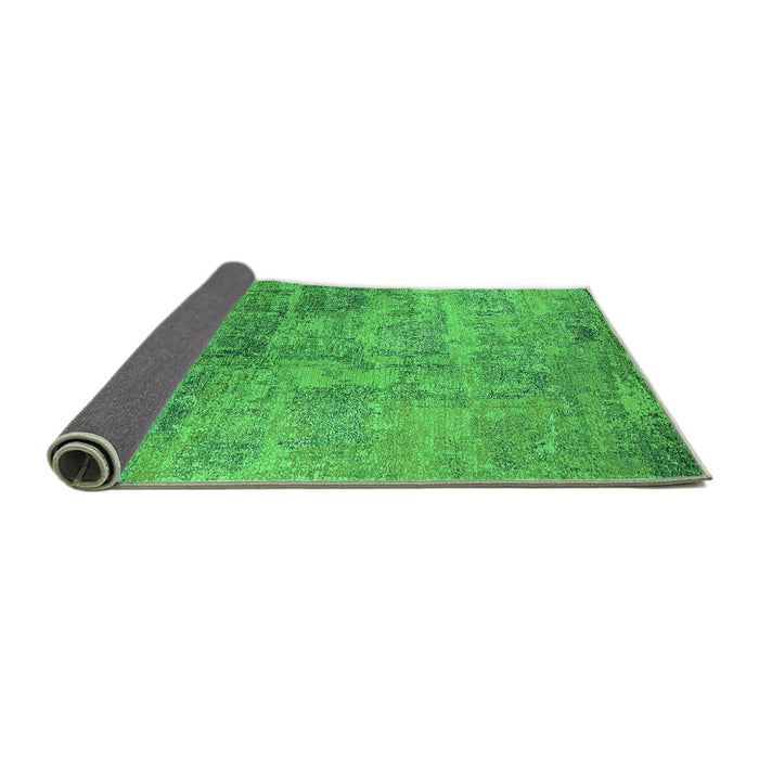 Sideview of Oriental Green Industrial Rug, urb2465grn