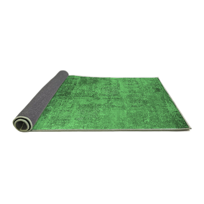 Sideview of Oriental Emerald Green Industrial Rug, urb2465emgrn