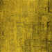 Square Oriental Yellow Industrial Rug, urb2465yw