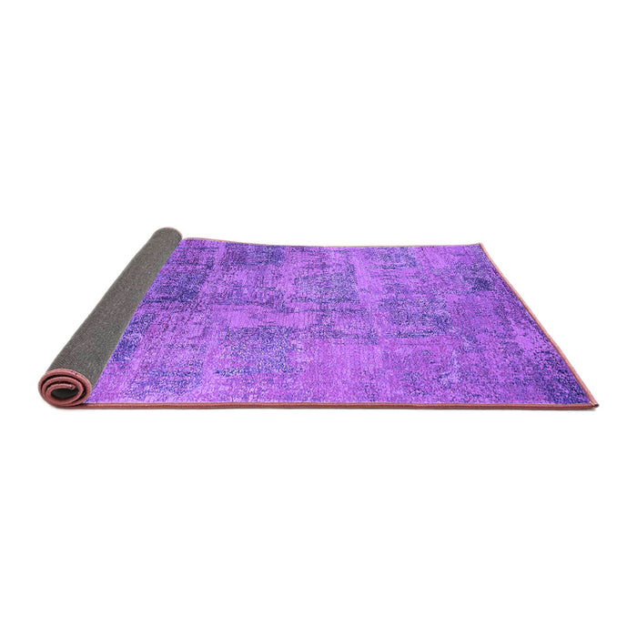 Sideview of Oriental Purple Industrial Rug, urb2465pur