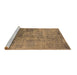 Sideview of Machine Washable Oriental Brown Industrial Rug, wshurb2465brn