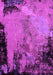Machine Washable Oriental Pink Industrial Rug, wshurb2466pnk