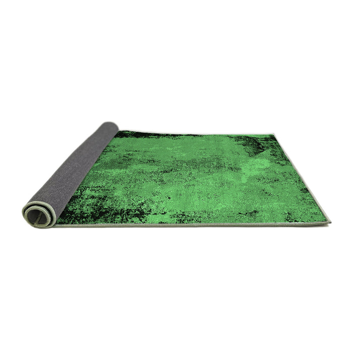 Sideview of Oriental Emerald Green Industrial Rug, urb2466emgrn