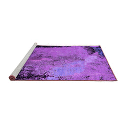 Sideview of Machine Washable Oriental Purple Industrial Area Rugs, wshurb2466pur