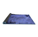 Sideview of Oriental Blue Industrial Rug, urb2466blu