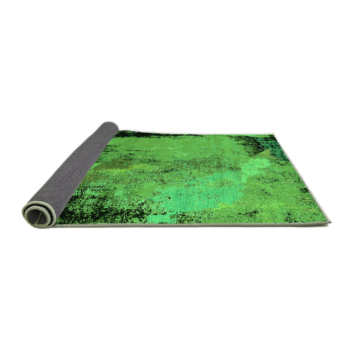 Sideview of Oriental Green Industrial Rug, urb2466grn