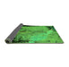 Sideview of Oriental Green Industrial Rug, urb2466grn