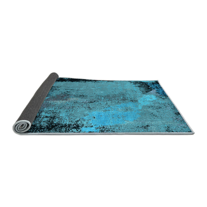 Sideview of Oriental Light Blue Industrial Rug, urb2466lblu