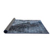 Sideview of Mid-Century Modern Jeans Blue Oriental Rug, urb2467