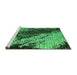 Sideview of Machine Washable Oriental Green Industrial Area Rugs, wshurb2467grn