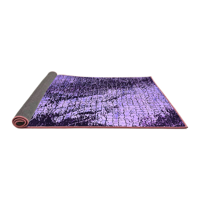 Sideview of Oriental Purple Industrial Rug, urb2467pur