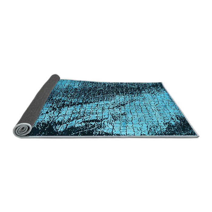 Sideview of Oriental Light Blue Industrial Rug, urb2467lblu