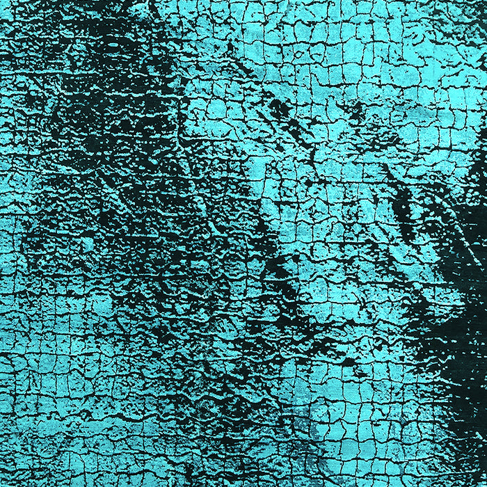 Machine Washable Oriental Turquoise Industrial Area Rugs, wshurb2467turq