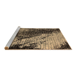 Sideview of Machine Washable Oriental Brown Industrial Rug, wshurb2467brn
