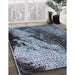 Machine Washable Industrial Modern Jeans Blue Rug in a Family Room, wshurb2467