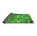 Sideview of Oriental Green Industrial Rug, urb2468grn