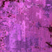 Square Machine Washable Oriental Pink Industrial Rug, wshurb2468pnk