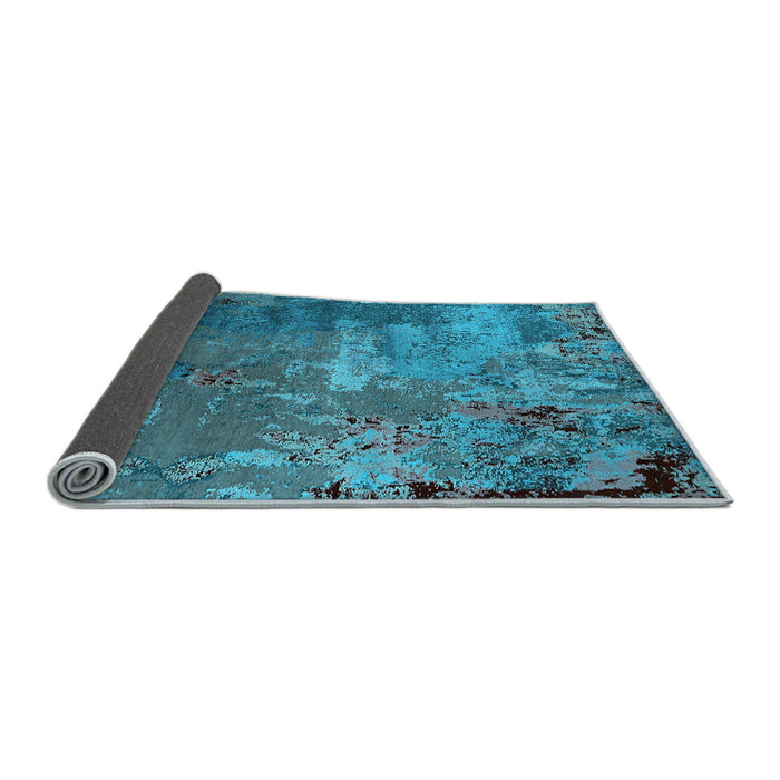 Sideview of Oriental Light Blue Industrial Rug, urb2468lblu