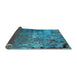 Sideview of Oriental Light Blue Industrial Rug, urb2468lblu