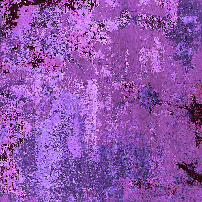 Square Machine Washable Oriental Purple Industrial Area Rugs, wshurb2468pur