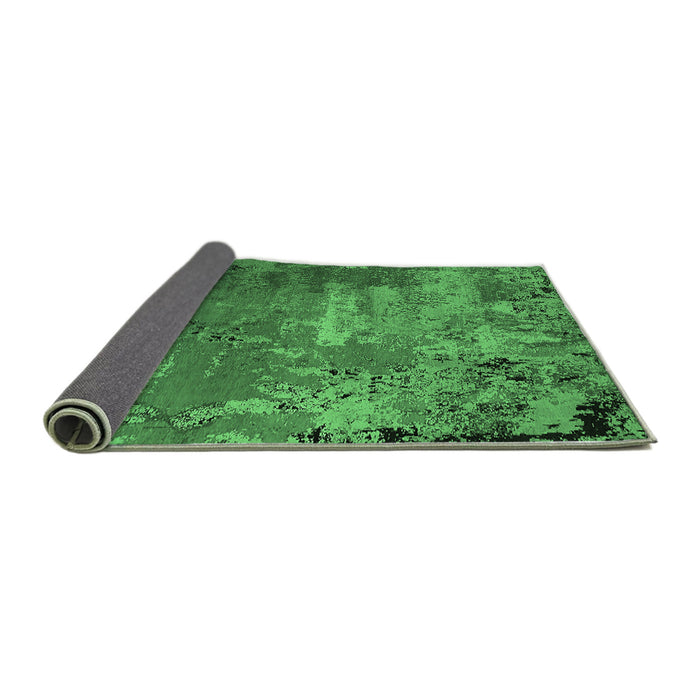 Sideview of Oriental Emerald Green Industrial Rug, urb2468emgrn