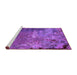 Sideview of Machine Washable Oriental Purple Industrial Area Rugs, wshurb2468pur