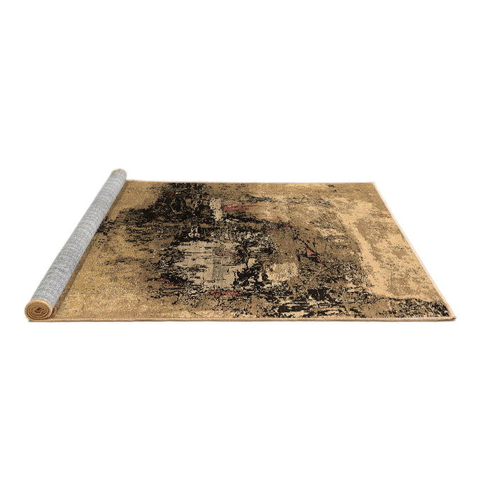 Sideview of Machine Washable Oriental Brown Industrial Rug, wshurb2469brn