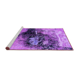 Sideview of Machine Washable Oriental Purple Industrial Area Rugs, wshurb2469pur
