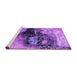 Sideview of Machine Washable Oriental Purple Industrial Area Rugs, wshurb2469pur