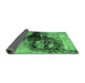 Sideview of Oriental Emerald Green Industrial Rug, urb2469emgrn